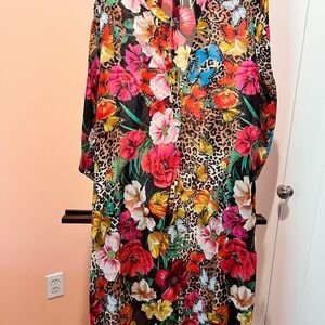 COPY - Floral beach coverup